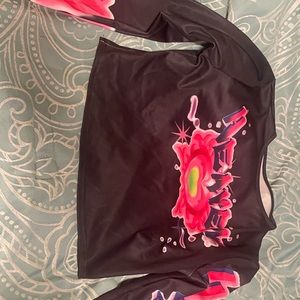 Black pink purple green 2 piece set